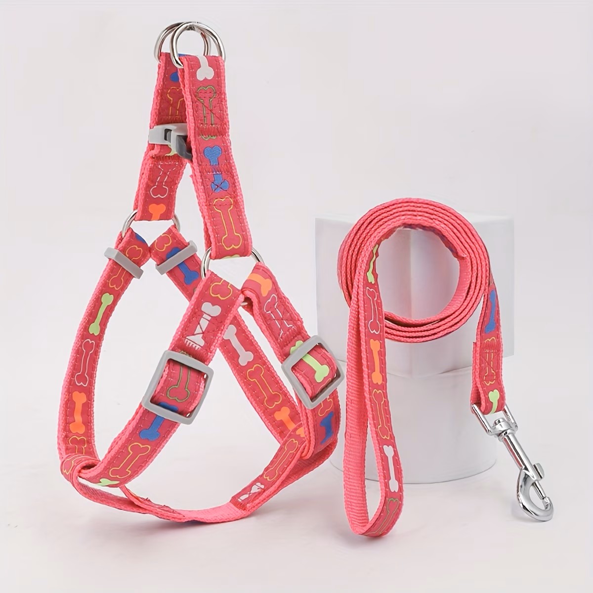 D Ring Strap - حزام صدر للكلاب قابل للتعديل مع