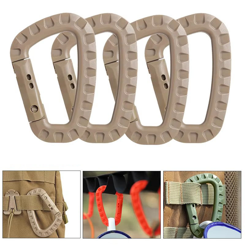 D Ring Strap - 1/3/5 قطعة حلقة تسلق بلاستيكية المفاجئة