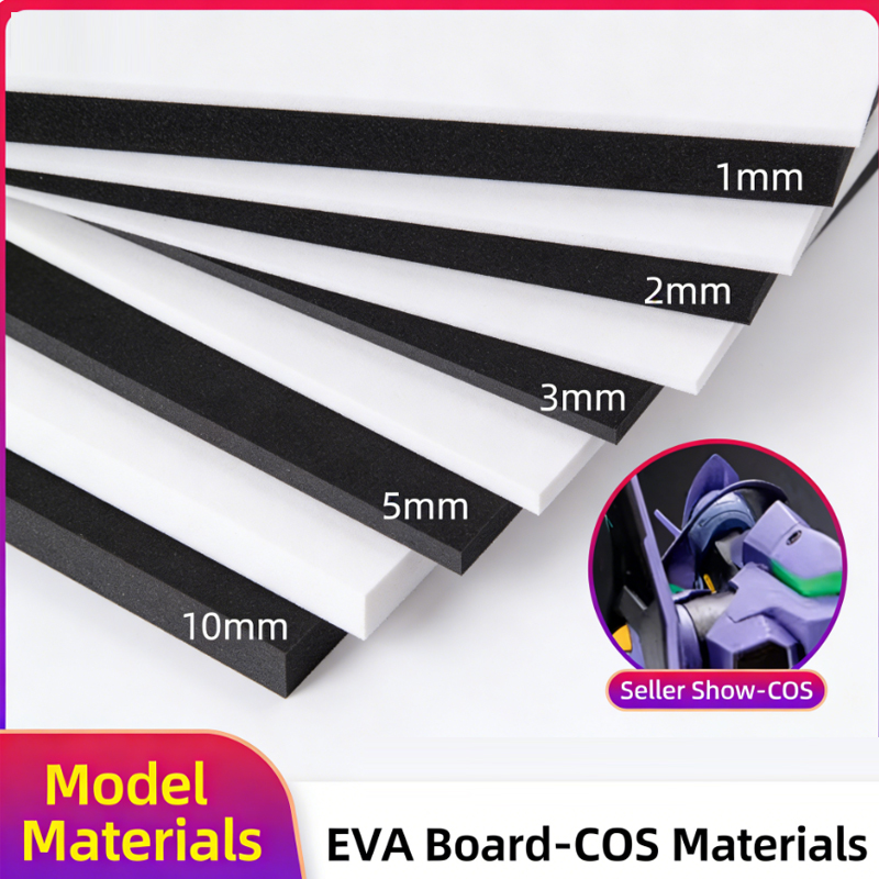 Cosplay Prop Foam Board - لوح فوم EVA أسود بزاوية 38