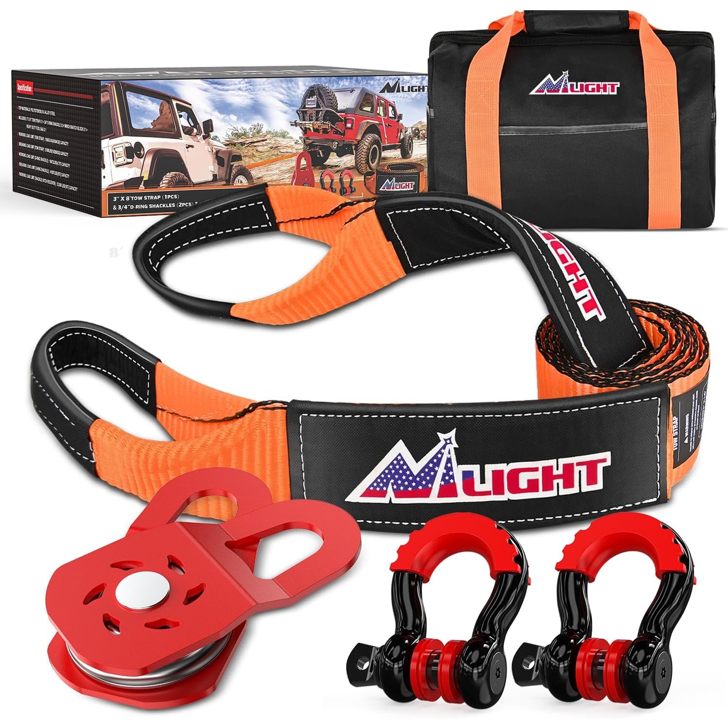 D Ring Strap - مجموعة نيل لايت للإنقاذ على الطرق
