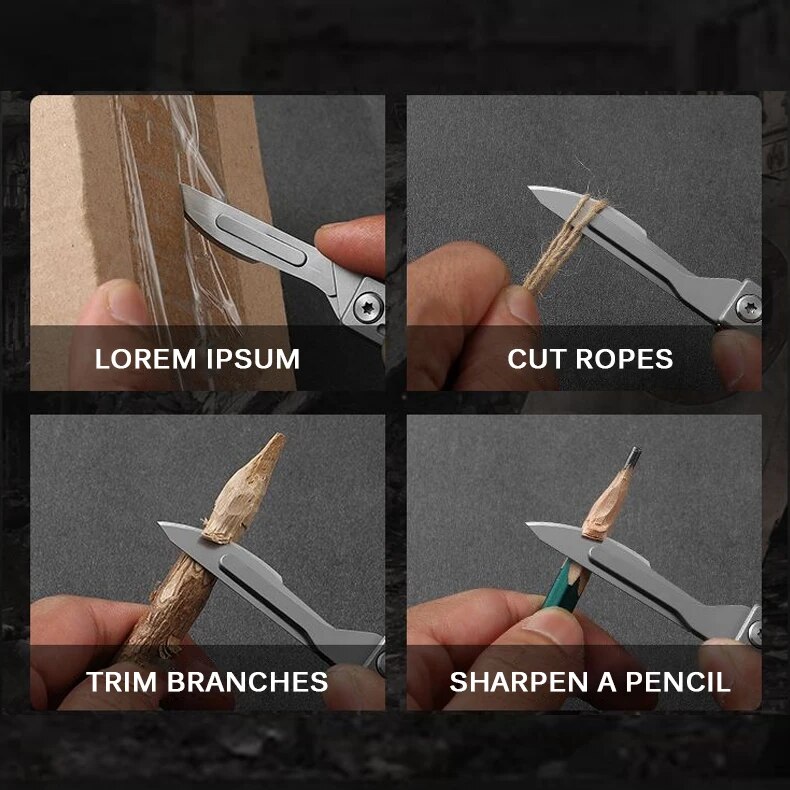 سكين جيب من الفولاذ المقاوم لل - مراجعة Craft Knife Set وسعره