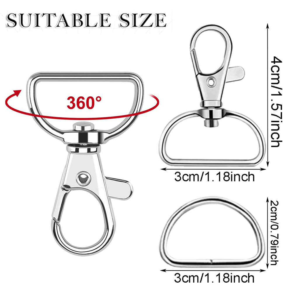 مجموعة من 8/15/30 قطعة من خطاف - مراجعة D Ring Strap وسعره