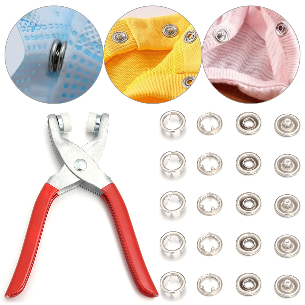 50 مجموعة من أزرار الكبس المعد - مراجعة Snap Fastener Set وسعره