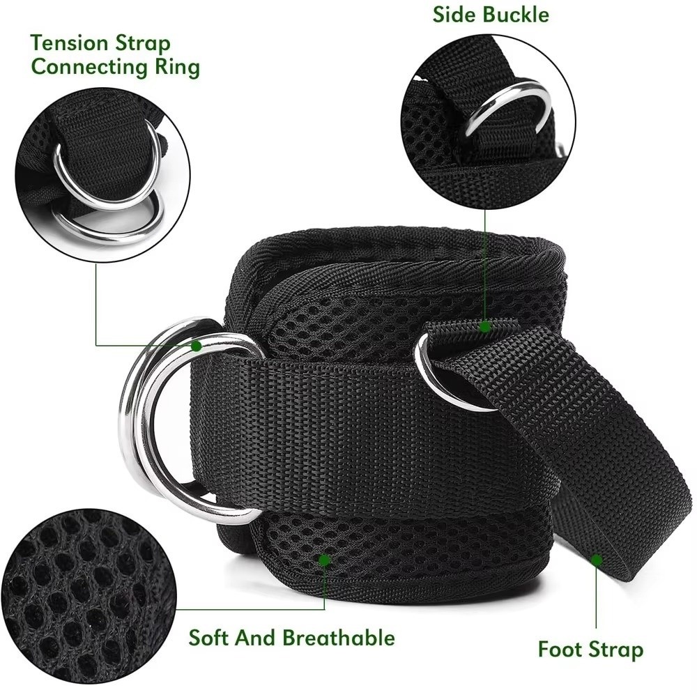 أحزمة كاحل رياضية مزدوجة الحلق - مراجعة D Ring Strap وسعره